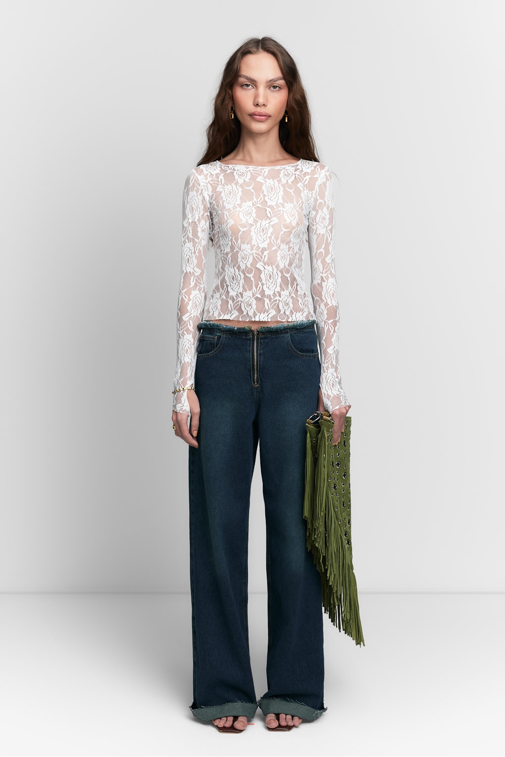 Blusa de renda Gloria