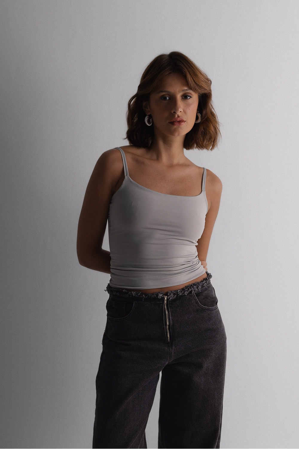 Blusa Regata Utile Cinza