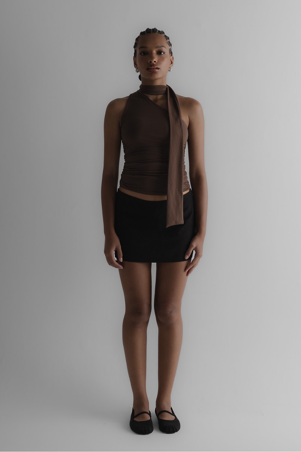 Blusa Scarf Machiatto