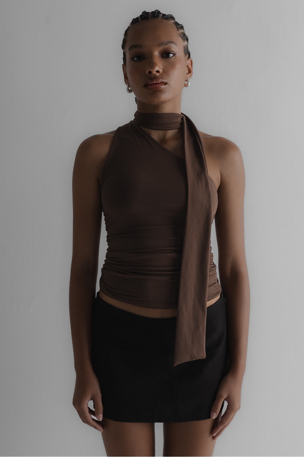 Blusa Scarf Machiatto