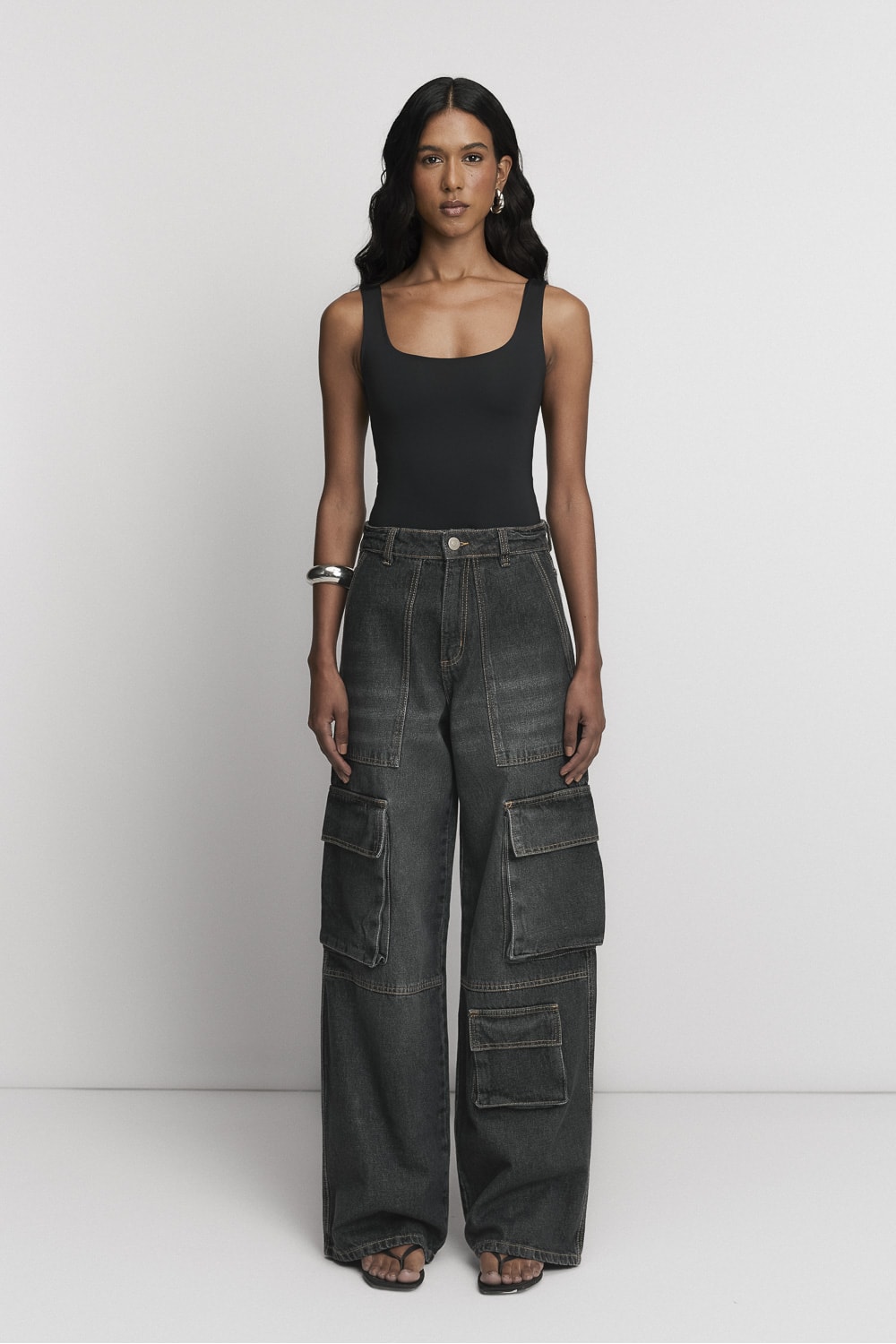 Calça Cargo Anelloni Grigio