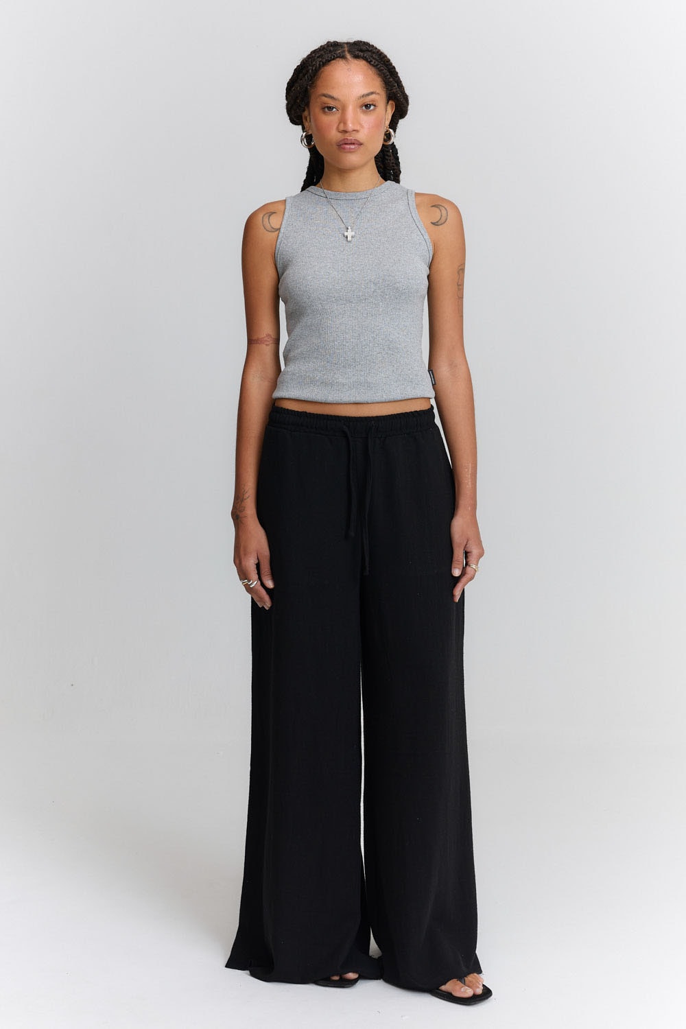 Calça de Linho Pantalona Gilda