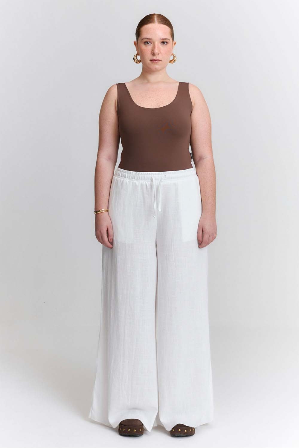 Calça de Linho Pantalona Gilda