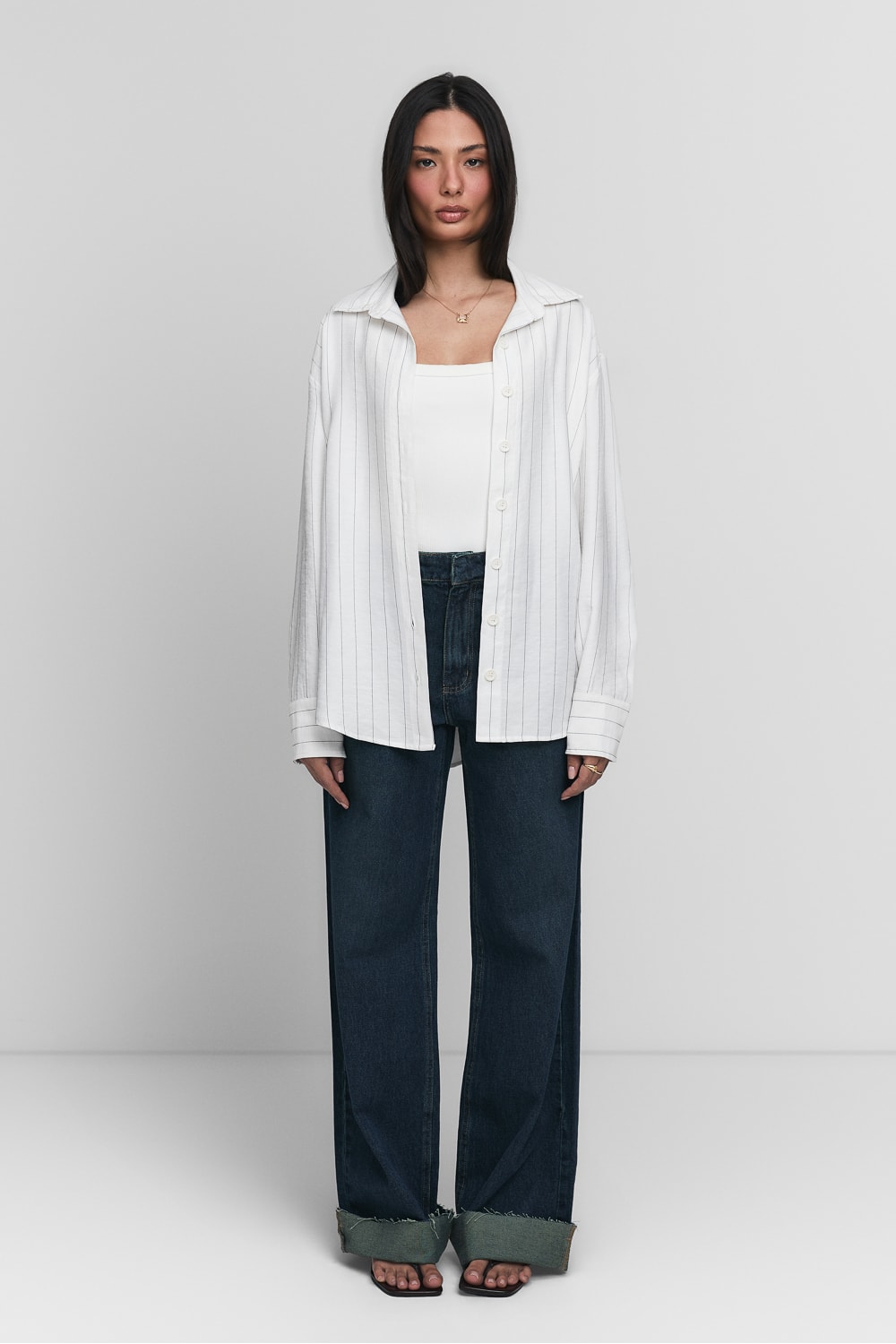 Segunda imagem do produto Camisa Feminina Risca