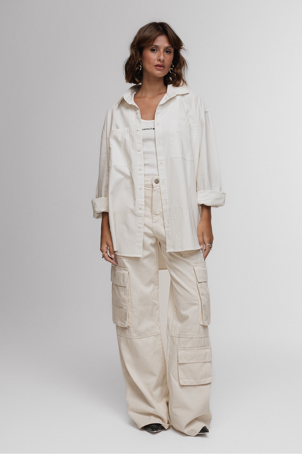 Camisa Oversized Dimensione