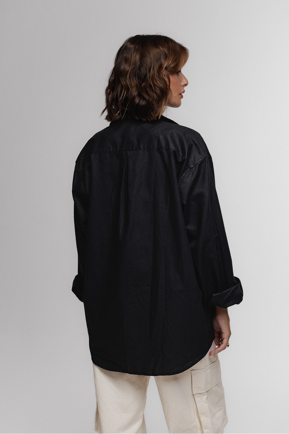 Segunda imagem do produto Camisa Oversized Dimensione Preto