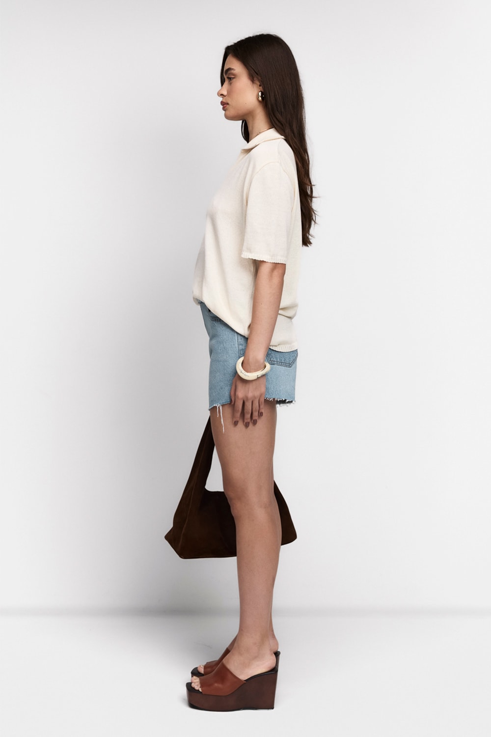 Camisa Polo Liz em Tricot Feminina: Elegância Casual | Guardaroba