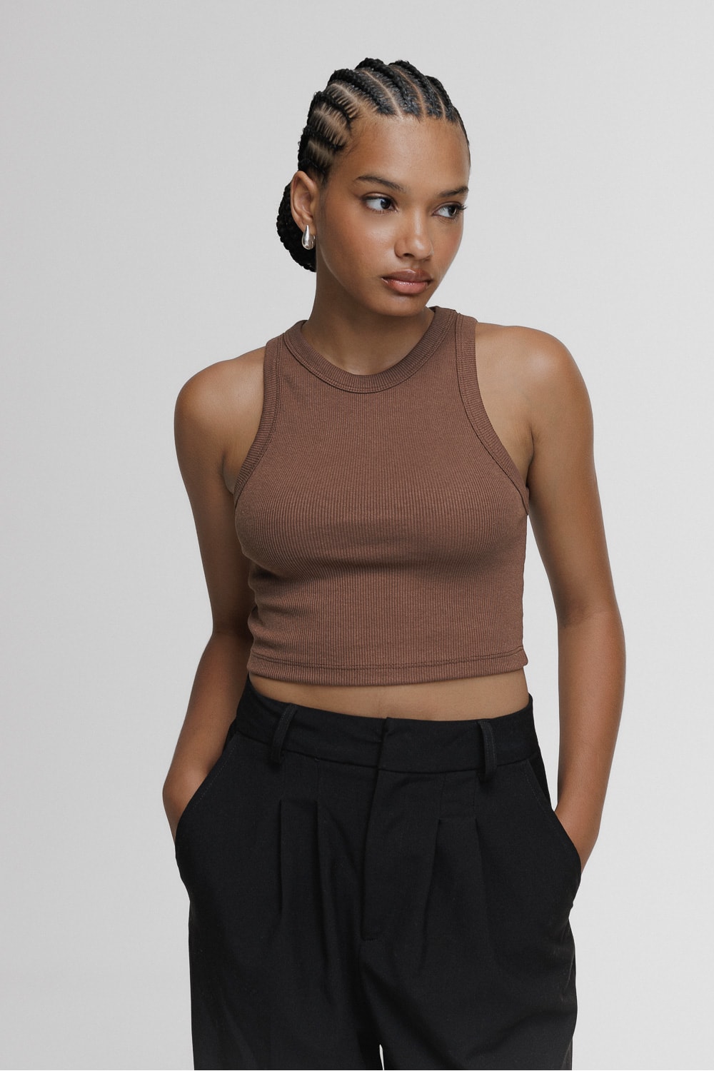 Segunda imagem do produto Cropped Canelado Cotone