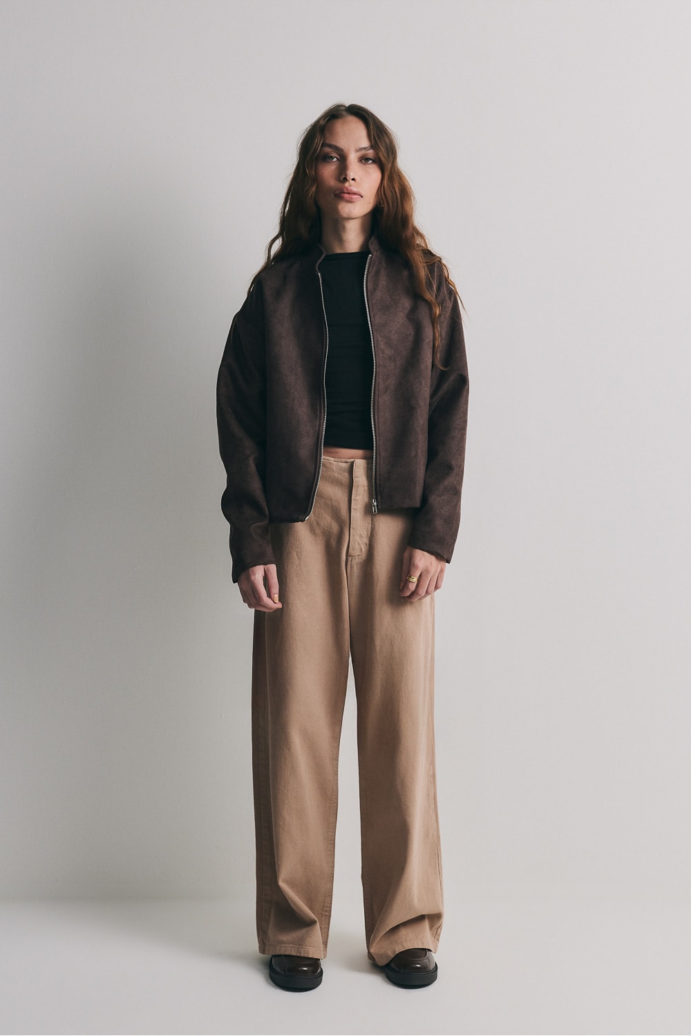 Segunda imagem do produto Jaqueta feminina de Suede Cenere
