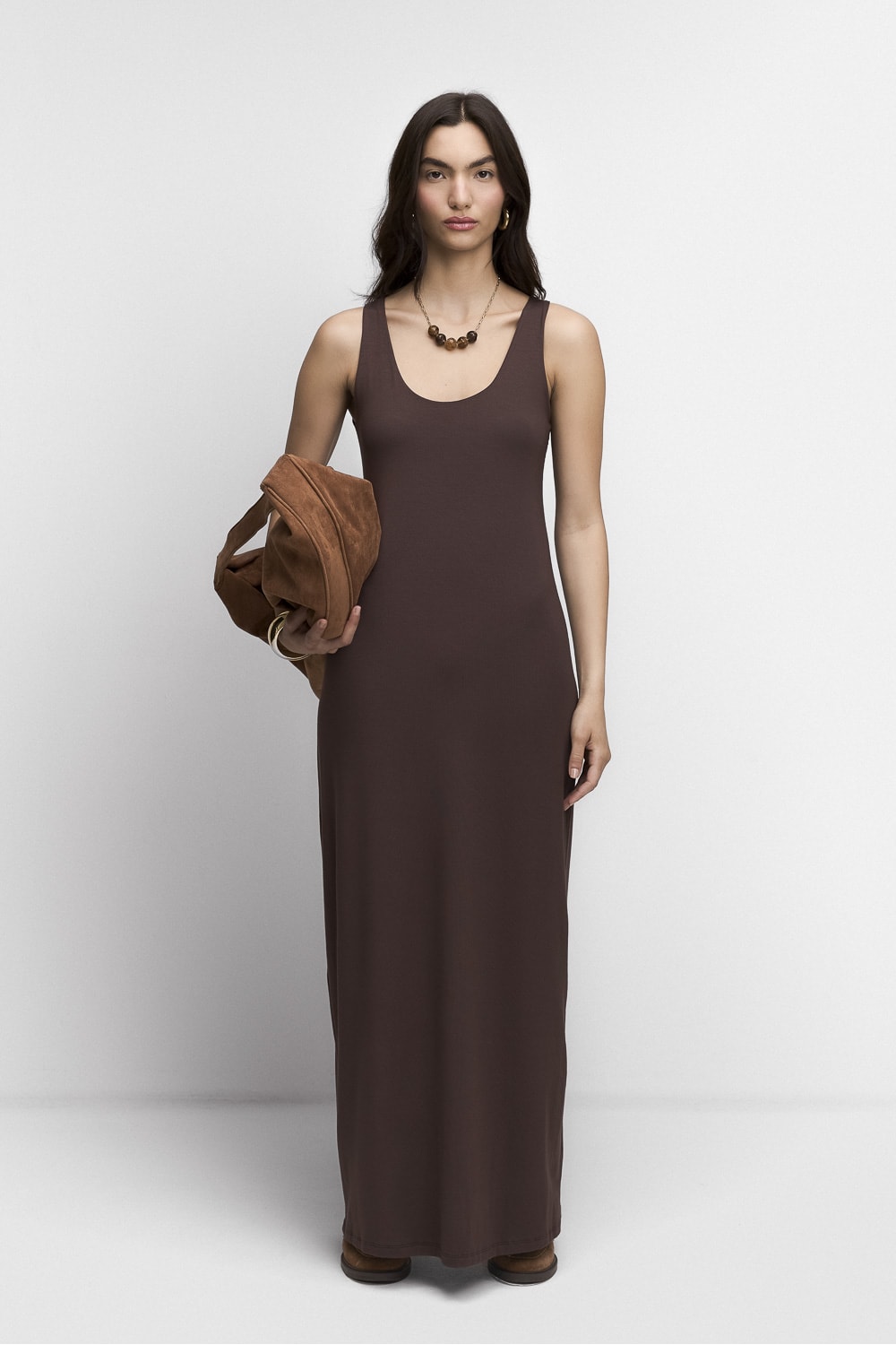 Vestido Longo de Malha Icona